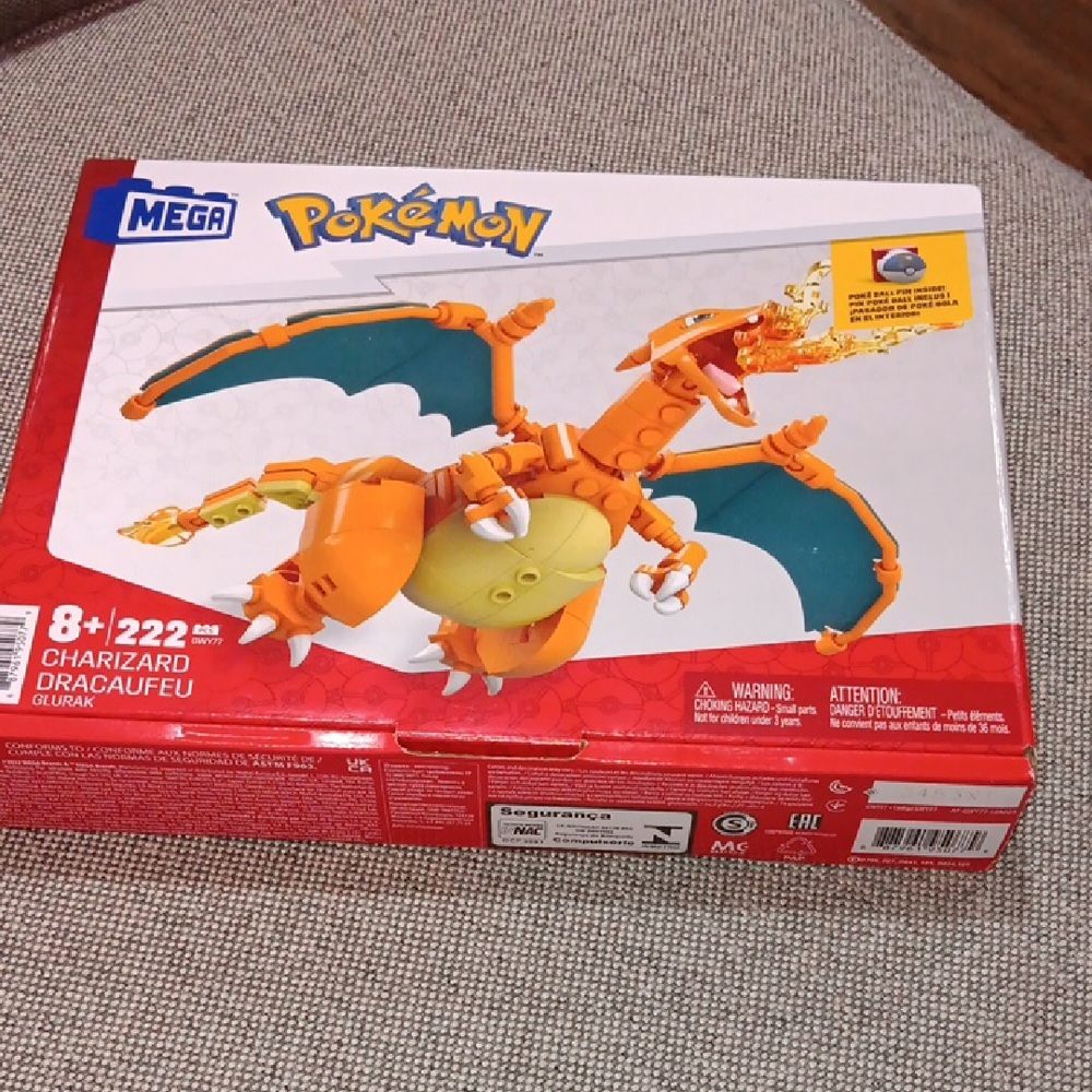 Pokémon Charizard Buildable Figure - Orange Mega New
